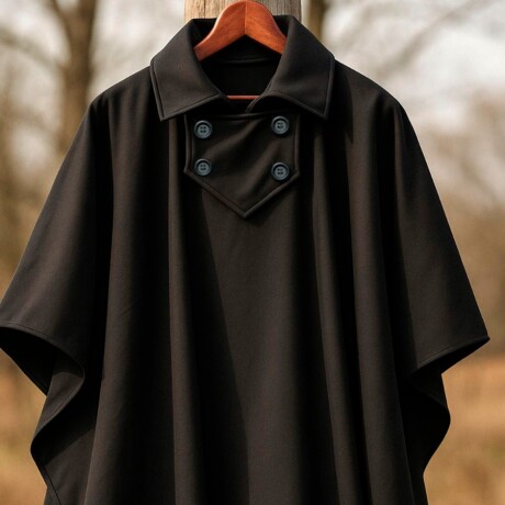 Poncho Impermeble Negro