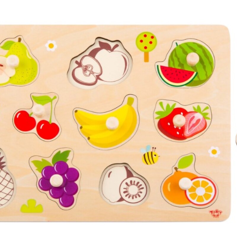 Puzzle de frutas de encastre Puzzle De Frutas De Encastre