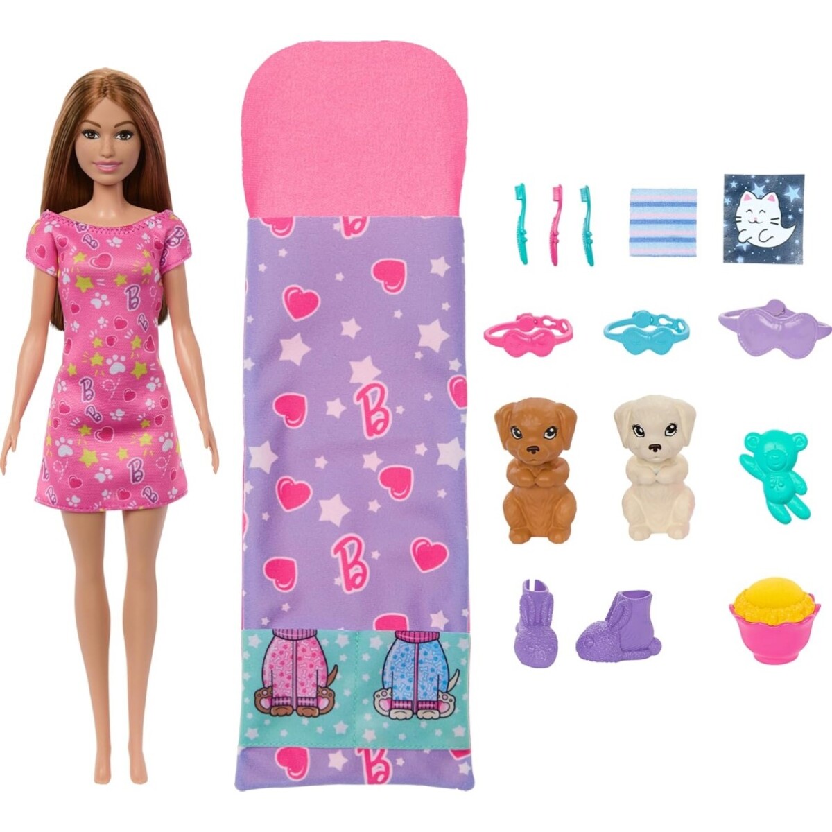 BARBIE - Pijamada con Cachorritos 