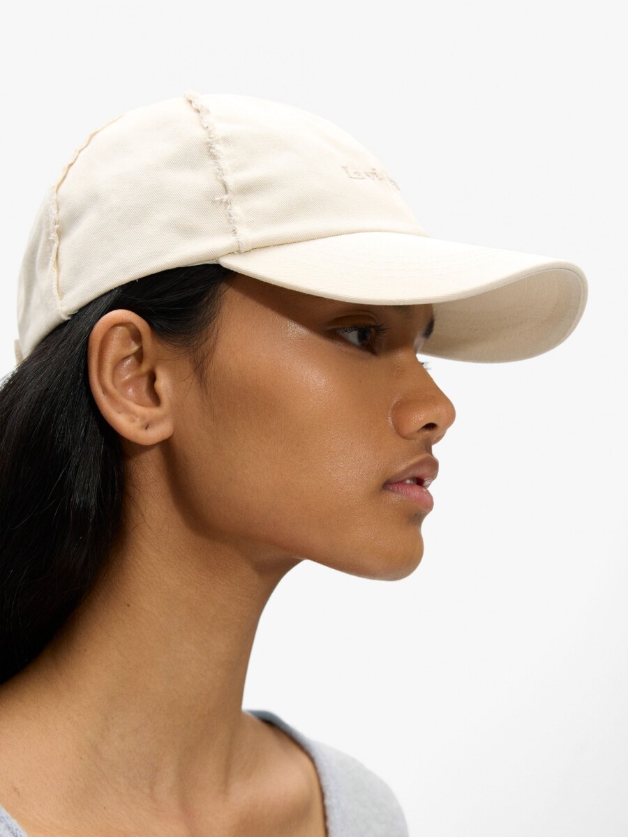 Gorra De Algodón La Vie En Rose crudo