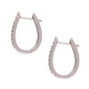 Aros Lina en oro blanco 18k con brillantes. Aros Lina en oro blanco 18k con brillantes.