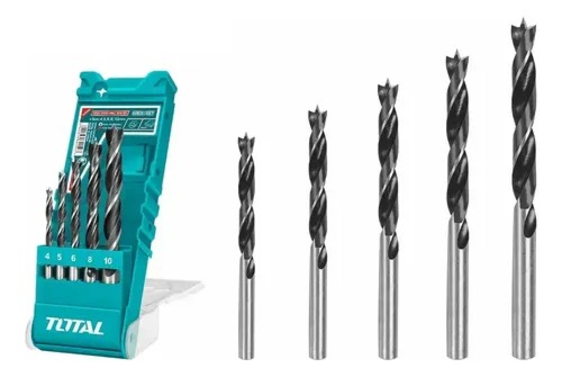 Set 5 mechas para madera total TACSD7056 