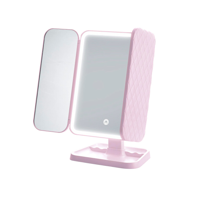 Espejo LED para maquillaje color rosa Espejo Led Para Maquillaje Color Rosa