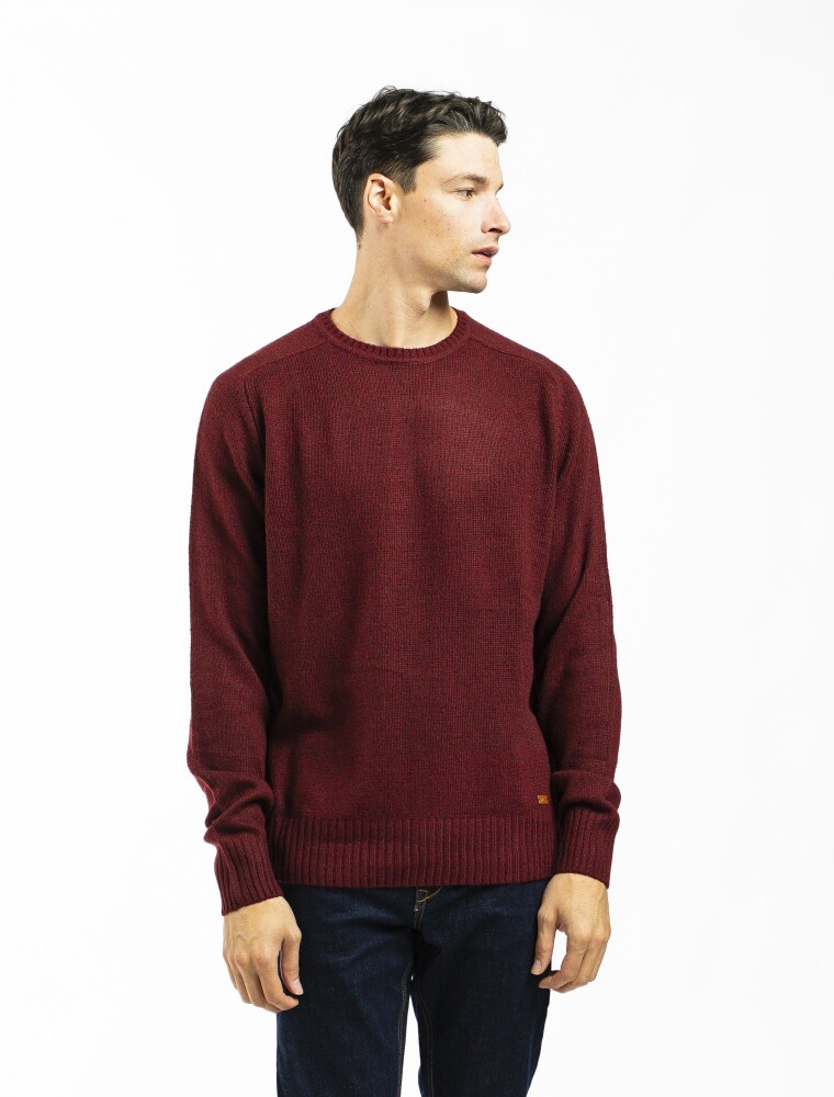 Buzo Shetland Bordo Melange