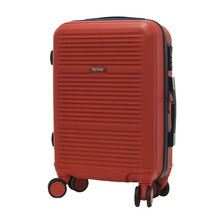 Set de Valija G Rígida 4Ruedas + Set Organizadores X6P/viaje Rojo