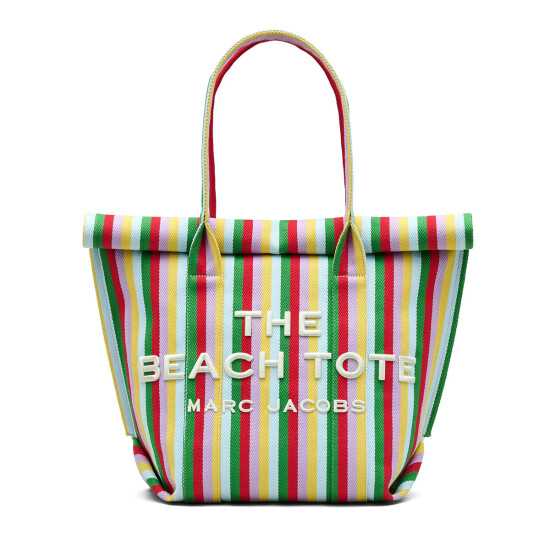 MARC JACOBS- THE STRIPED JACQUARD BEACH TOTE BAG Violeta