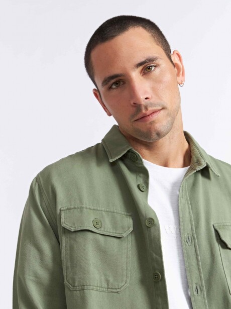 SOBRECAMISA FINN VERDE MILITAR