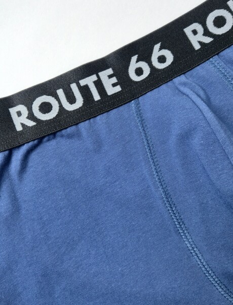Boxer de algodon con lycra liso Fresh Azul