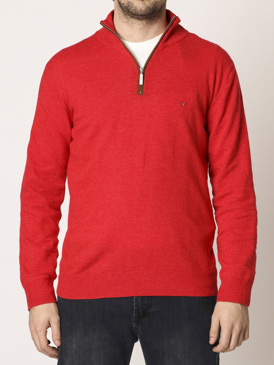 Sweater Harrington Label - Coral 