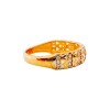 Anillo labrado-Oro bajo-Piedra zirconia-AN8026 conpiedra