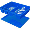 Escurridor Eco De Platos Vasos Cubiertos 45 X 38 Cm CELESTE