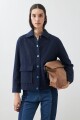 Chaqueta de paño azul marino