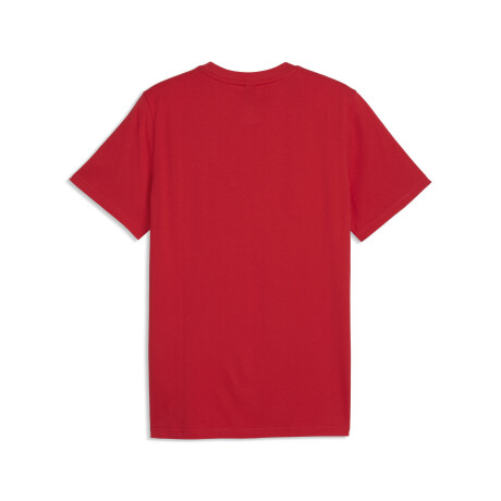 Ferrari tonal Shield Tee 63700402 Rojo