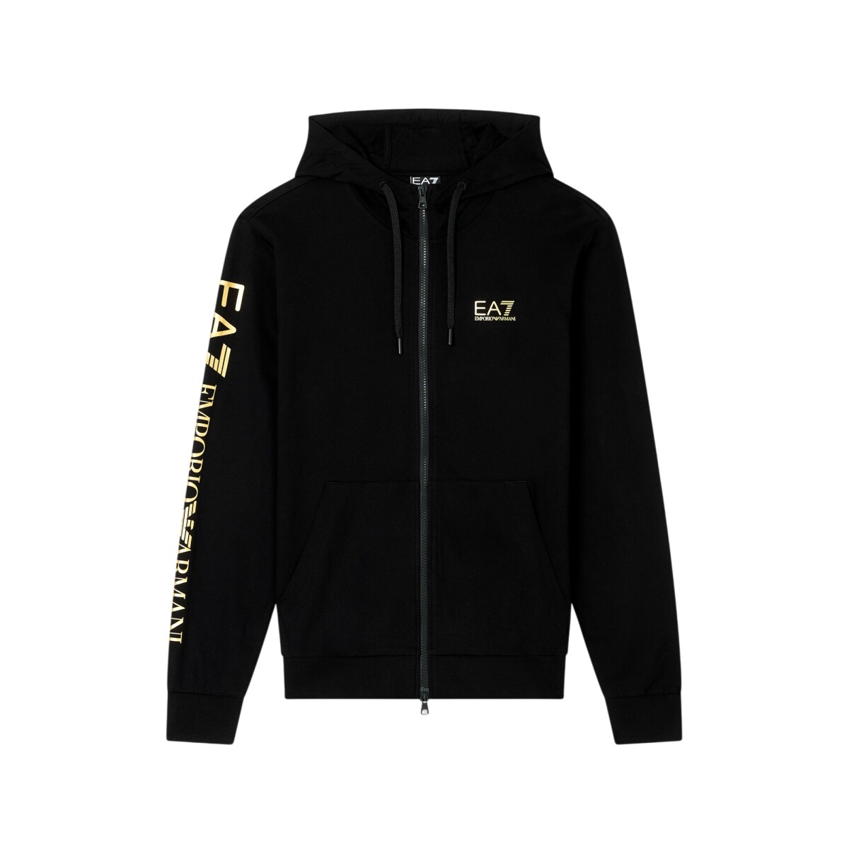 ARMANI EA7 HOODIE - BLACK/GOLD 