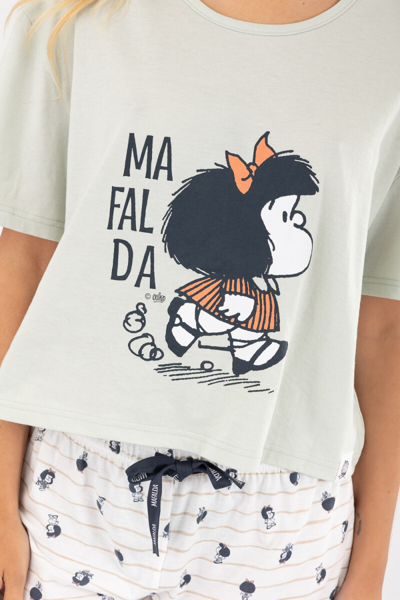 Pijama mafalda Gris melange