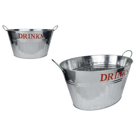 Balde / Hielera Galvanizado Para Botellas Con Asas Línea Drinks Balde / Hielera Galvanizado Para Botellas Con Asas Línea Drinks