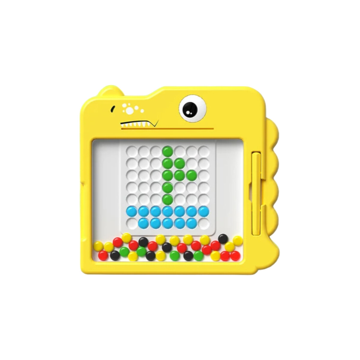 Juego dino de pastillitas de colores imantadas - Amarillo 
