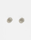 Aros Pasantes Strass Aros Con Strass - Plateado Rodio