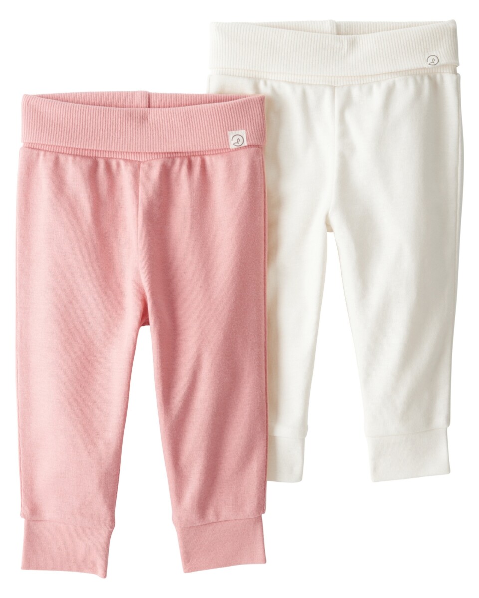 Pack dos pantalones de algodón orgánico 