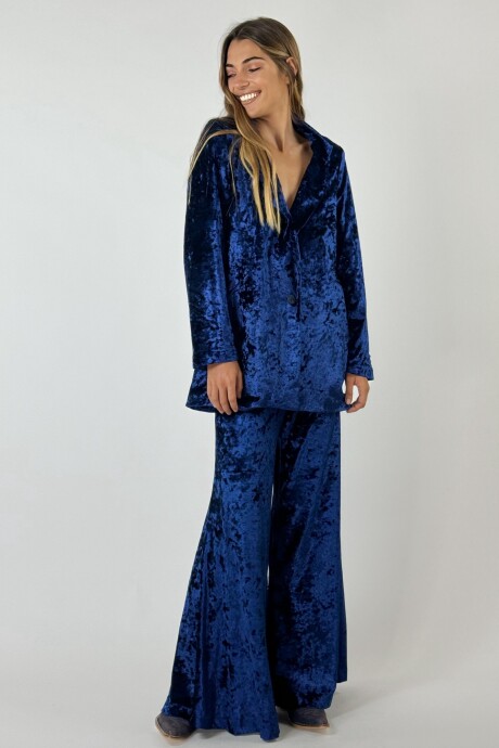 BLAZER TERCIOPELO RANIA Azul