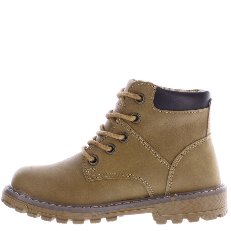 Bota de Niño Croco Kids Botita JUSTIN acordonada Marrón Camel