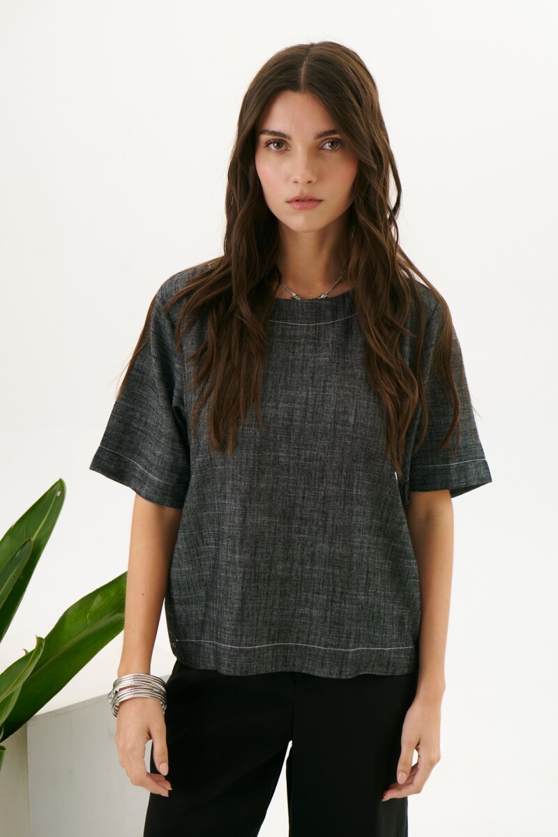 BLUSA LINO EMMA NEGRO