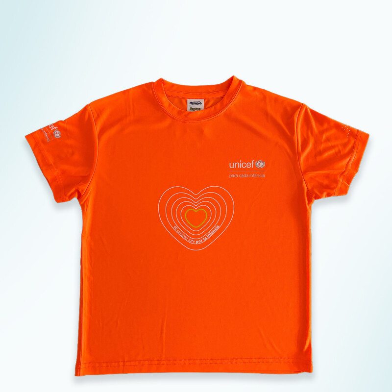 Camiseta UNICEF NIÑO/A NARANJA