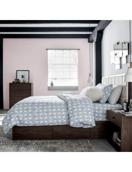 JUEGO DE SABANAS ALGODON 144H TWIN 90x190+30CM ENTRAMADO CELESTE CANNON JUEGO DE SABANAS ALGODON 144H TWIN 90x190+30CM ENTRAMADO CELESTE CANNON