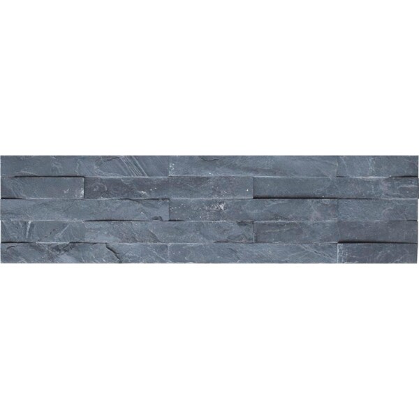 REVESTIMIENTO PIEDRA NATURAL BLACK 15x60 cm Revestimiento Piedra Natural Black 15x60 Cm