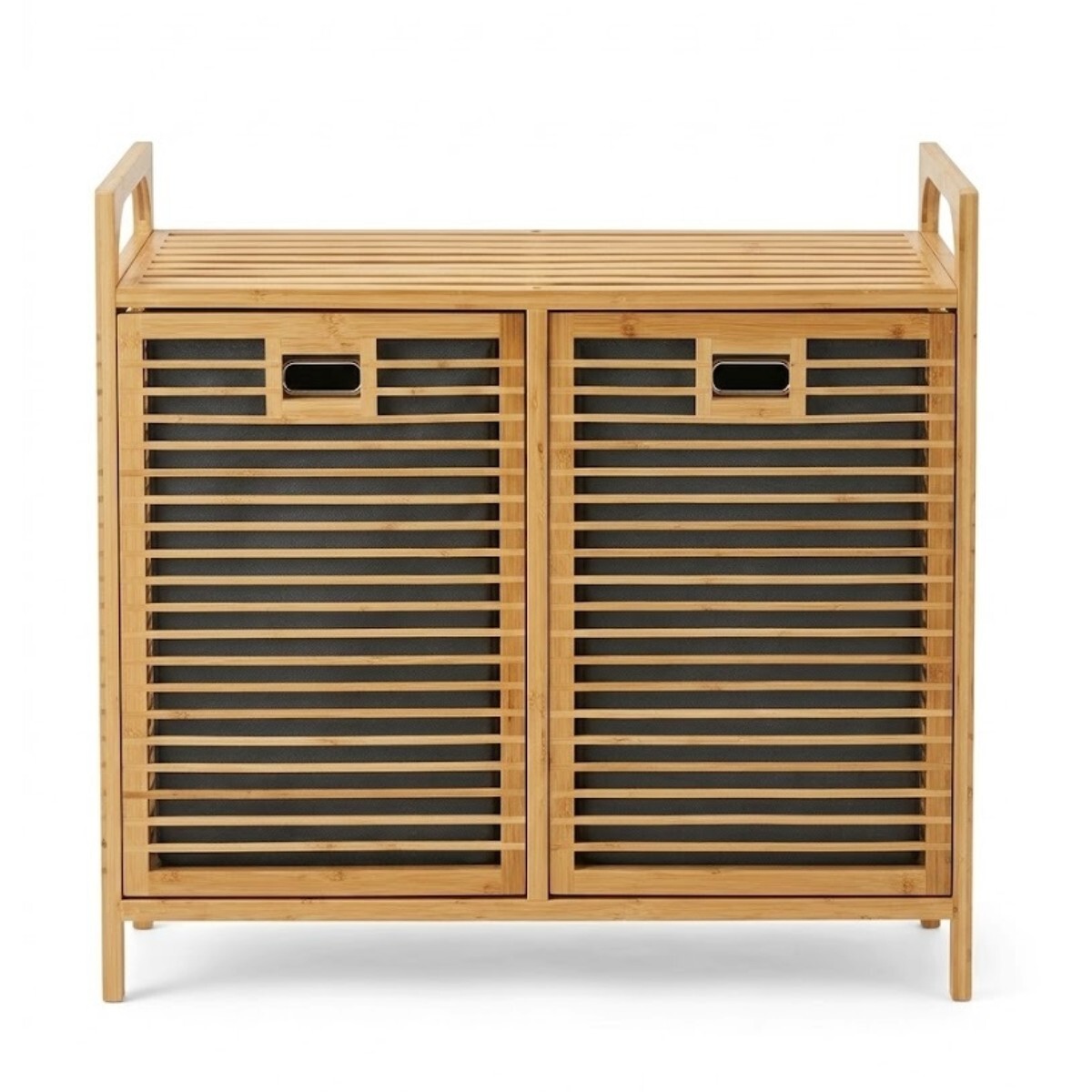 ESTANTE ORG BEIGE C/2 CESTA GRIS 70X30X72CM 