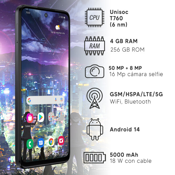 Motorola Moto G35 4/256 Gb 5g + Regalo NEGRO