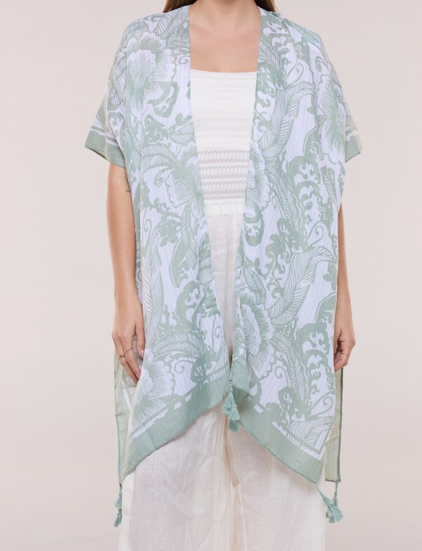 Kimono Flores VERDE