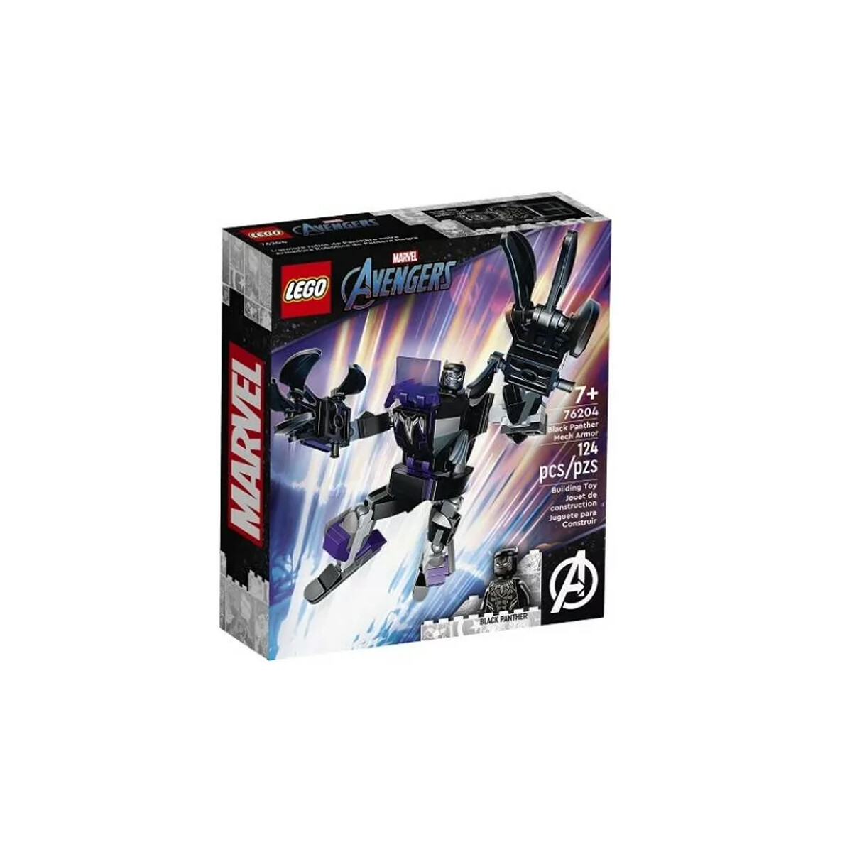 Lego Avenger Armadura Mecánica Pantera Negra 124 Pcs 