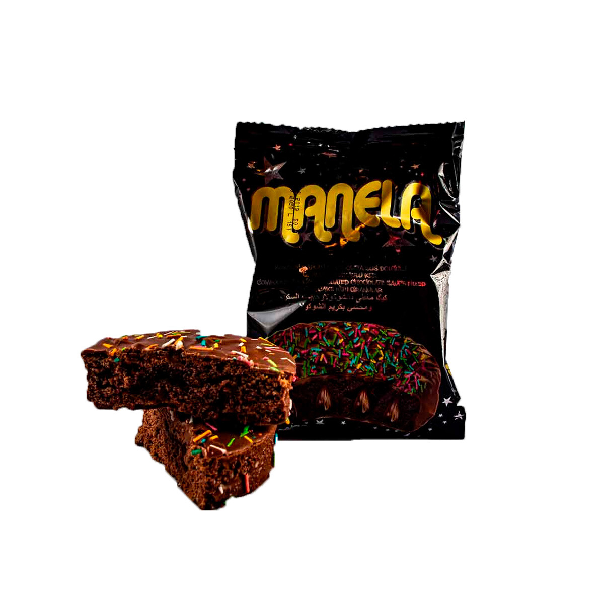 ALFAJOR MANELA CHOCOLATE 50 GRS - 24 PCS 