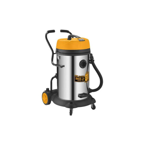 Aspiradora industrial 2X1200W tanque inox. 75L ING0092