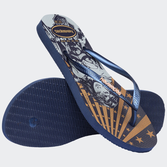 Ojotas Havaianas Warner Classics Slim Azul