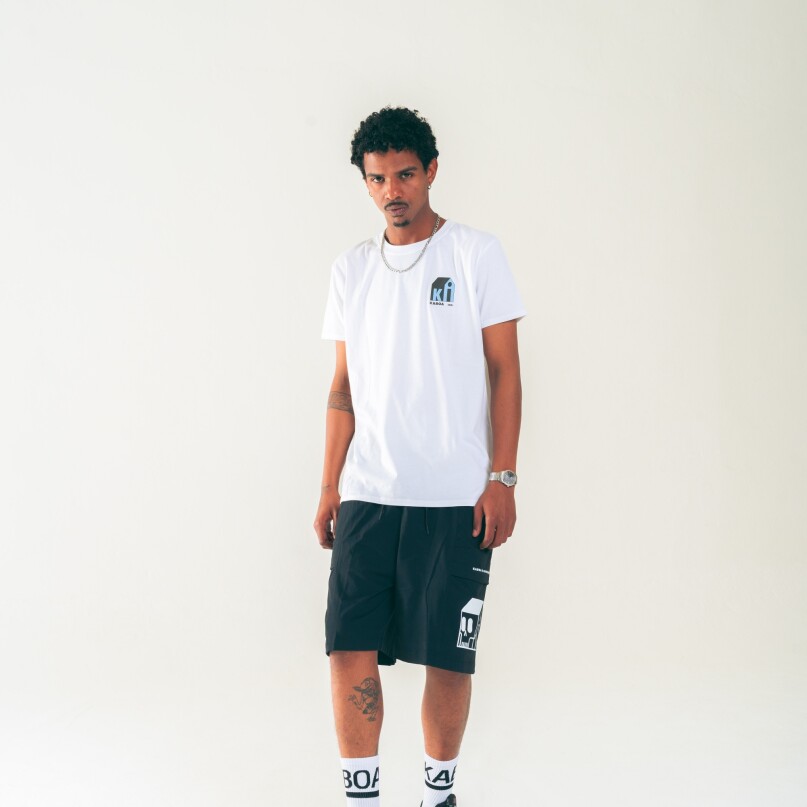 Short Logo Bermuda Nylon Negro