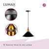 Pack x 3 Lampara Lumax Techo Colgante 26cm Vintage Pack x 3 Lampara Lumax Techo Colgante 26cm Vintage