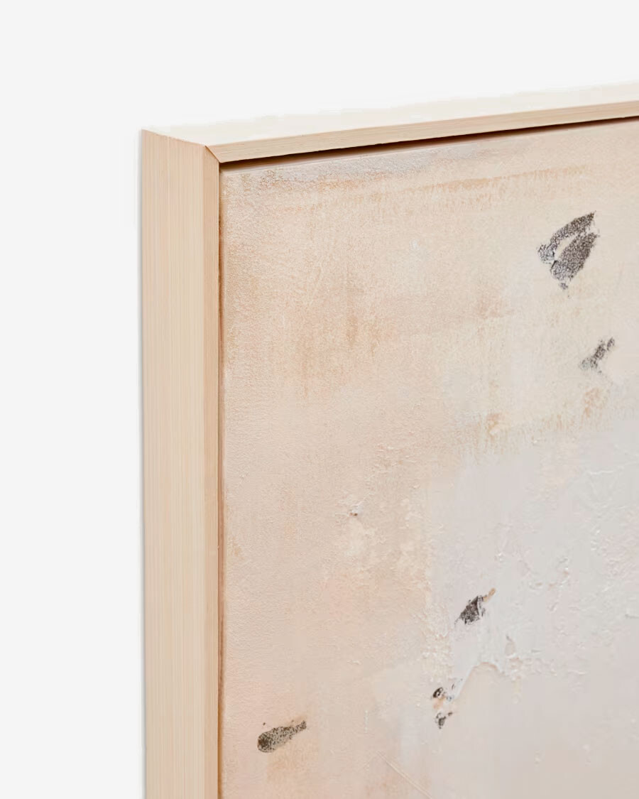 Cuadro abstracto Silpa beige oscuro 200 x 120 cm