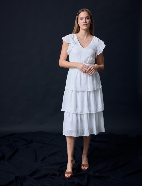 Vestido Capas CRUDO