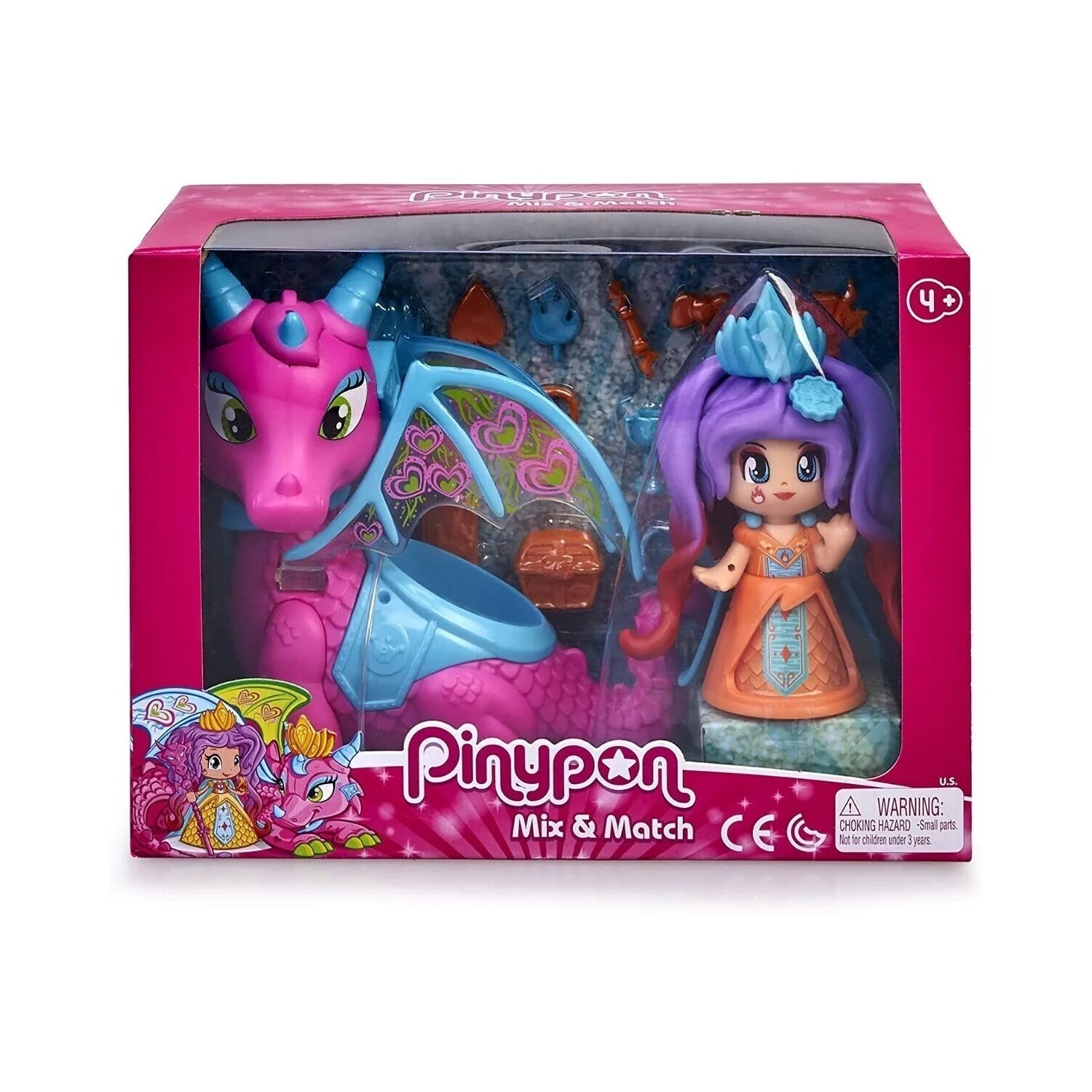 Muneca Pinypon Princesa y Dragon con accesorios Electroventas
