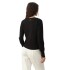 CARDIGAN FLORITA S-XL NEGRO