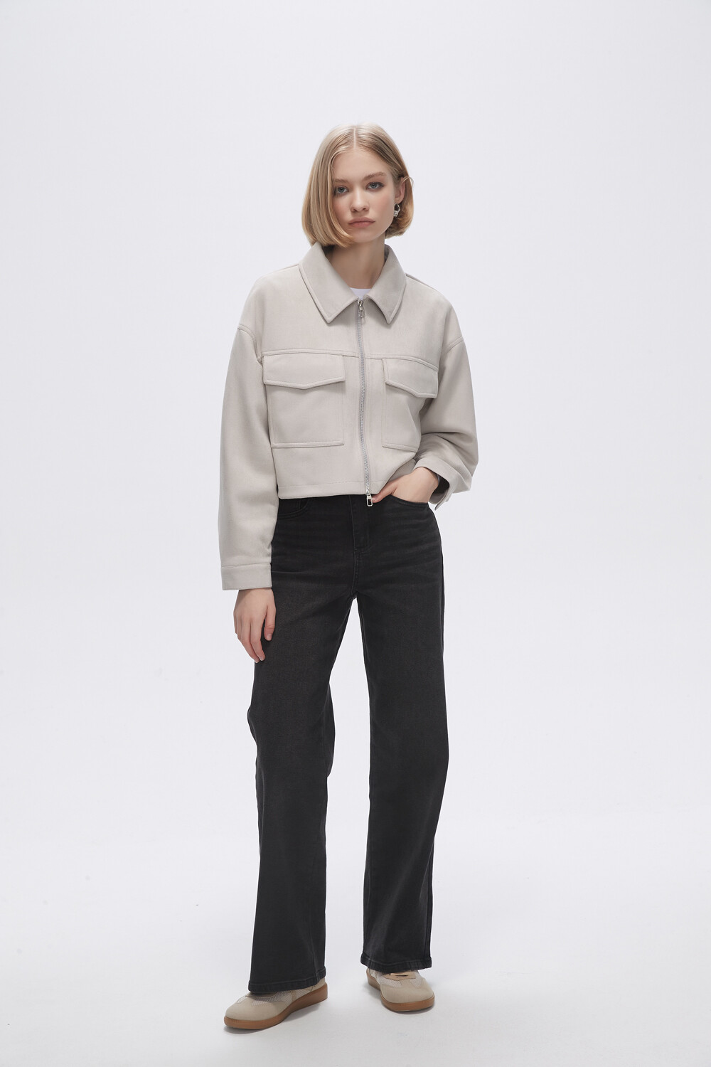 Chaqueta Bruswi Beige Claro
