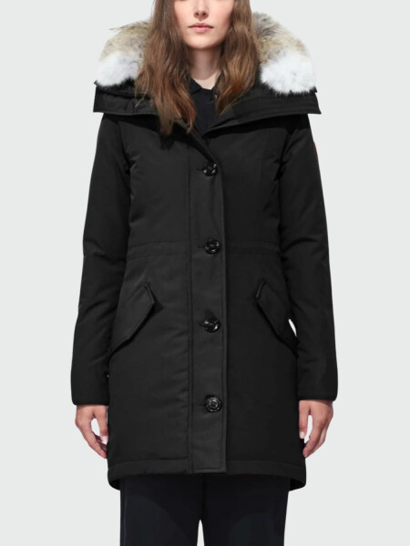 Canada Goose -Campera con capucha, Rossclair Parka Negro