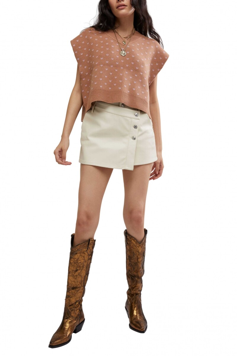 CHALECO PATTERN EASY STREET Marron