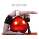 Pelota 65 Cm Pilates Yoga Bosco Gimnasia + Inflador De Pie Rojo