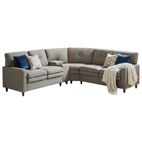 SOFÁ SILLÓN ESQUINERO RINCONERO - CON POSA VASOS GRIS