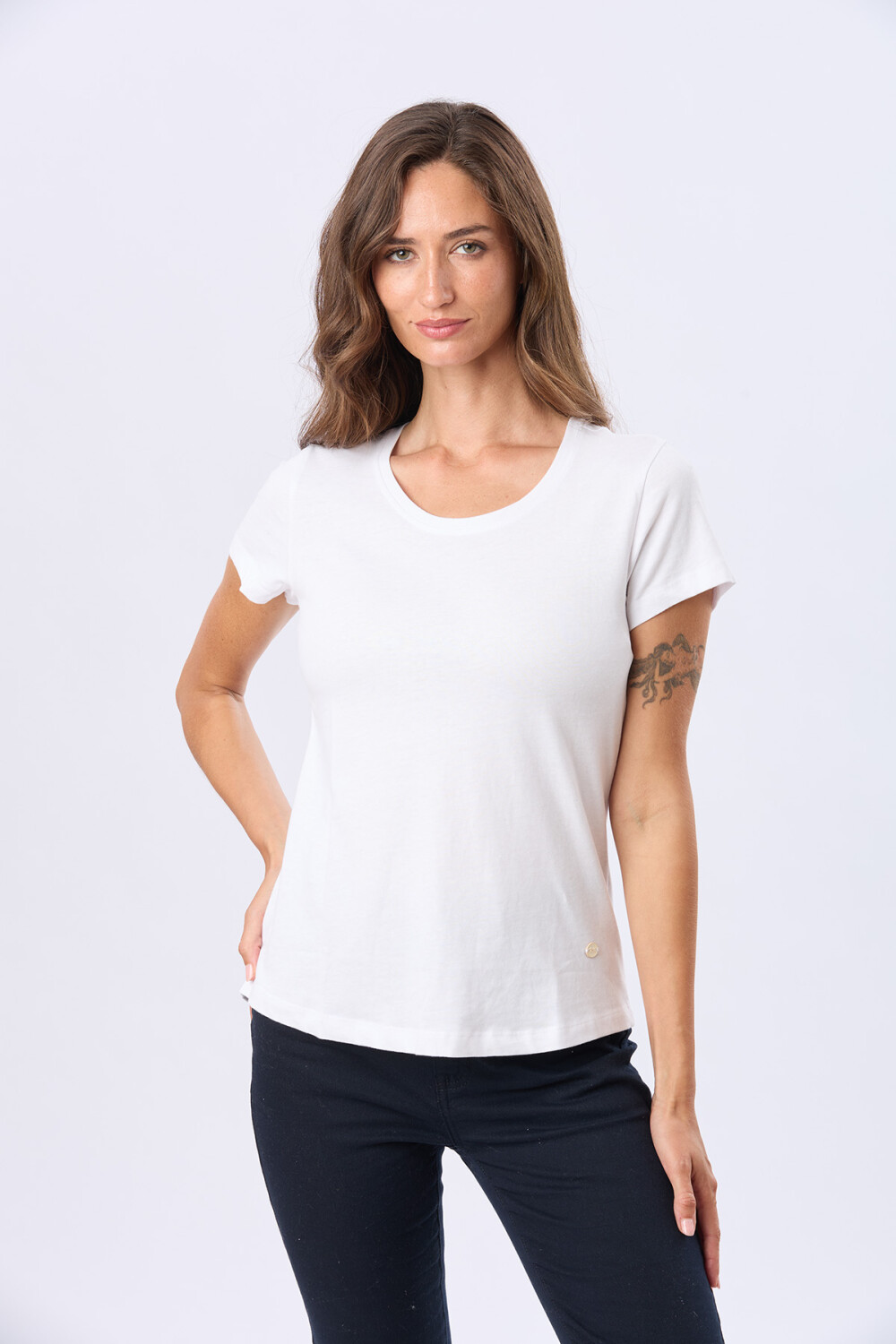 REMERA BÁSICA DE ALGODÓN Blanco