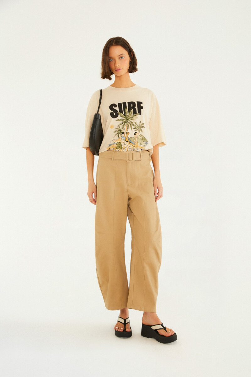 REMERA SURF Crudo