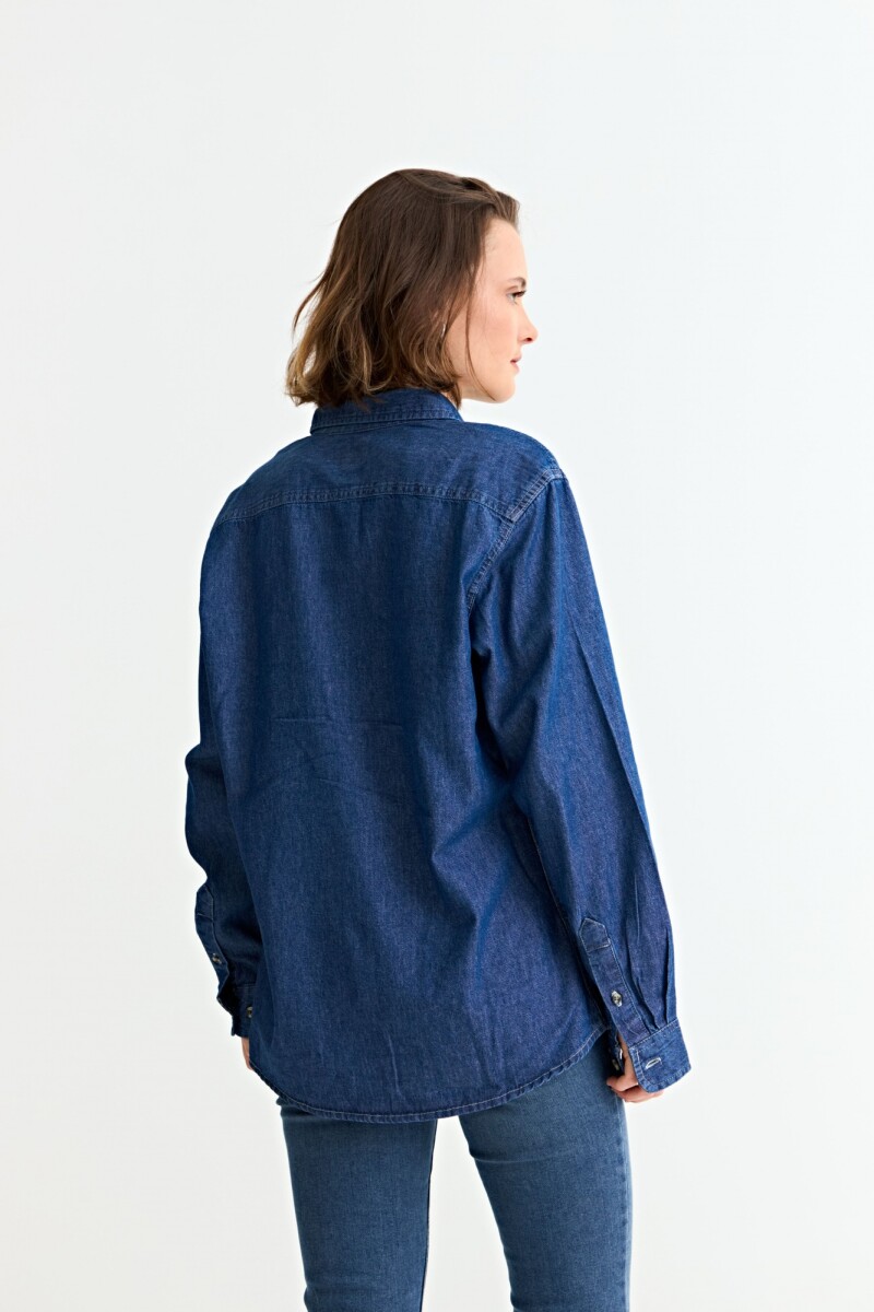 Camisa de jean manga larga JEAN OSCURO